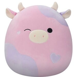 NWT 16" Squishmallow 2025 Patty the Winking Cow Pink And Purple Limited
Edition